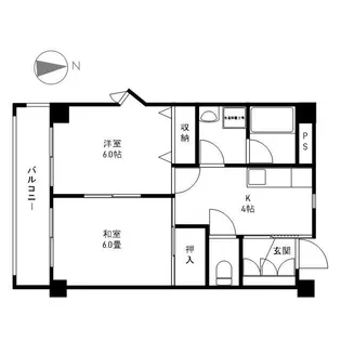 ハイツ蓮池【1階】の間取り