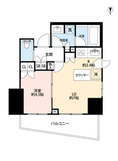 パークホームズ西荻窪グランビュー【10階】の間取り