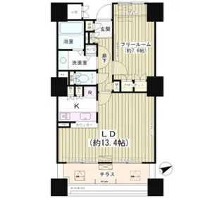 エンブレムコート明石町【5階】の間取り