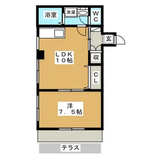 プレミール【1階】の間取り