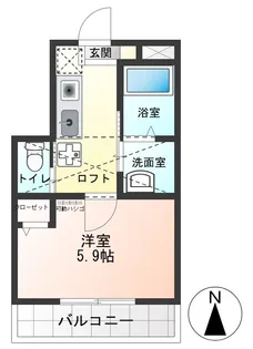 パストラル国立【2階】の間取り