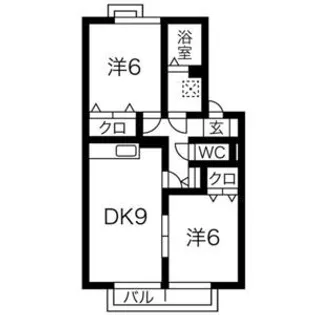 セジュール妙楽【2階】の間取り