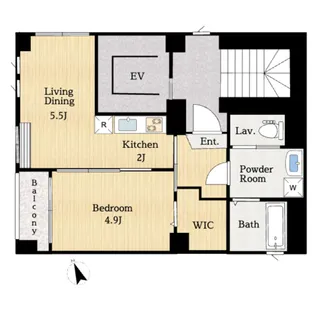 KN白金高輪【2階】の間取り