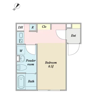 グランジュール五反田【1階】の間取り