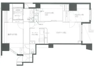 アマックス横浜【6階】の間取り
