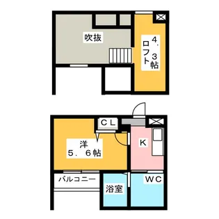 CRASTINE高畑【1階】の間取り