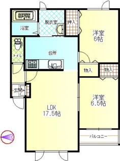 タネットK館【3階】の間取り