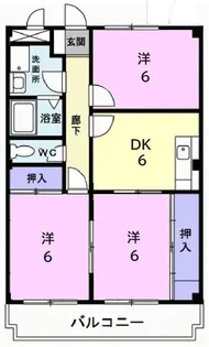East Hill【3階】の間取り