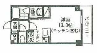 ラフィネ小竹向原【2階】の間取り