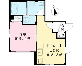 ビューノ. K【1階】の間取り