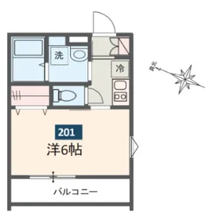 MELDIA大宮【3階】の間取り