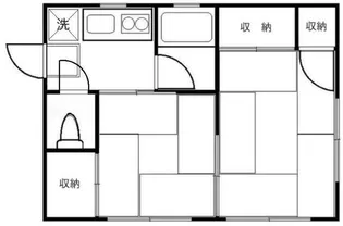 第2コーポ塚田【2階】の間取り