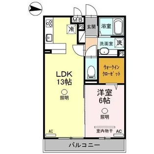 キャッスル西大宮【2階】の間取り