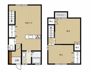 メゾネットK【1階】の間取り