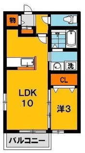 サンパレスG【1階】の間取り