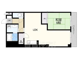 龍宝マンション【6階】の間取り