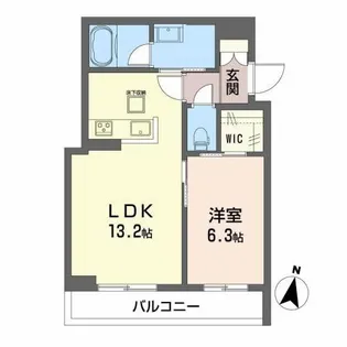 ディマーネII【1階】の間取り