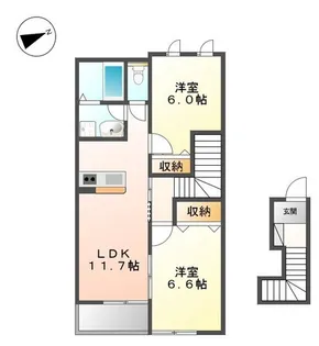 ファインビューヒルズ【2階】の間取り