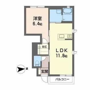 サン・グランメールA【1階】の間取り