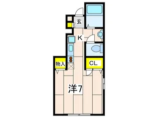 湘南みかさ【1階】の間取り
