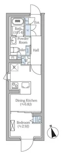 COMPOSITE新宿三丁目【1階】の間取り