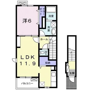 フローラF【2階】の間取り