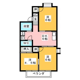 ハイツイーグル【2階】の間取り