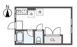 シティハイム 21【1階】の間取り