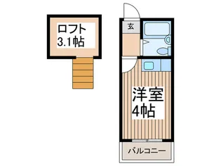 サ-クルワン【1階】の間取り