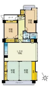 イマージュ安部山公園【4階】の間取り
