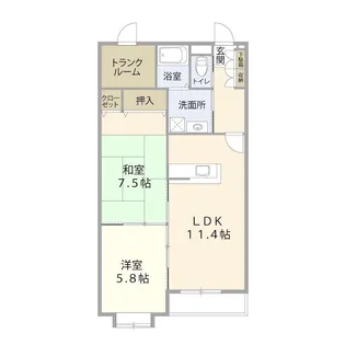 エア・フォレスト【1階】の間取り