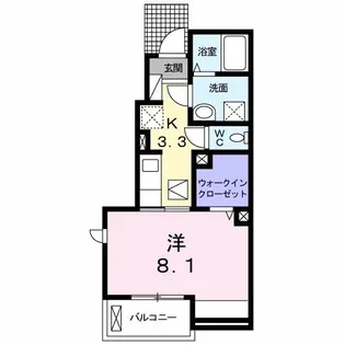 プランドール【1階】の間取り