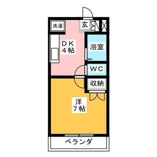 ジュネスヤマダ【3階】の間取り