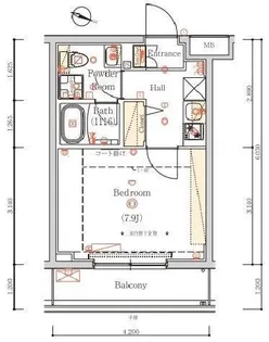 HYs briller 大森北【4階】の間取り