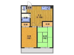 永本マンション【4階】の間取り