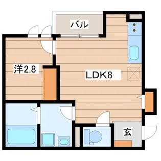 プルミエールJINNO【3階】の間取り