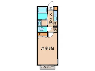 コーポナガイIII【1階】の間取り