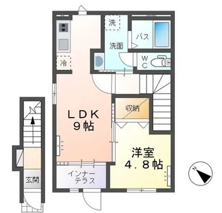 サンコート【2階】の間取り