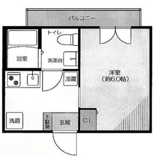 ベーネラト町屋【3階】の間取り