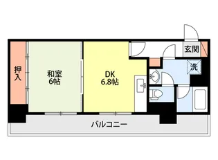 万代アーバン日東【8階】の間取り