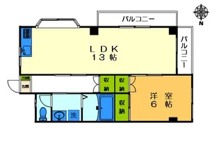 オリエントハイツ【3階】の間取り