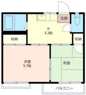 ShaMaison ホワイトコーポ【2階】の間取り