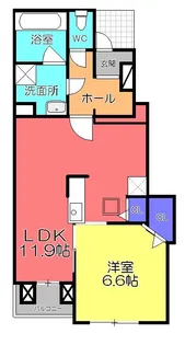 アルコバレーノ【1階】の間取り