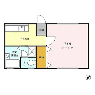 グラシューズ・レジデンス【1階】の間取り