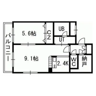 セントポーリアスィート【7階】の間取り