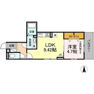 レーヴ・セジュール・アヤセ【1階】の間取り