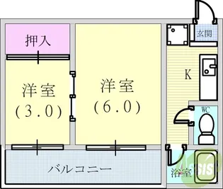 さつきマンション【3階】の間取り