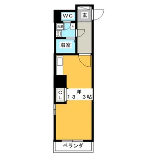 メゾン ラ ペジーブル【5階】の間取り