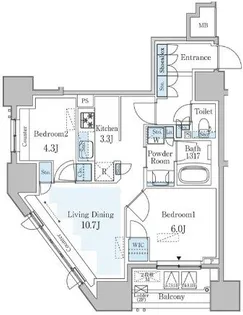 GRAN PASEO横濱関内PREMIUM【2階】の間取り
