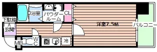 ブラン靭公園【9階】の間取り